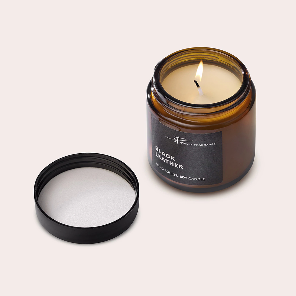 Свеча Stella Fragrance Black Leather 90 гр