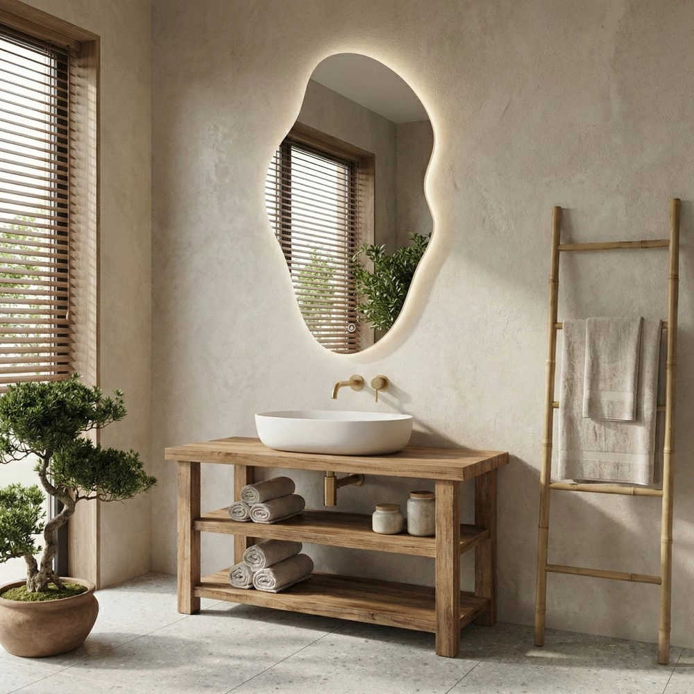 Зеркало настенное Абстракция 60х110 см с подсветкой