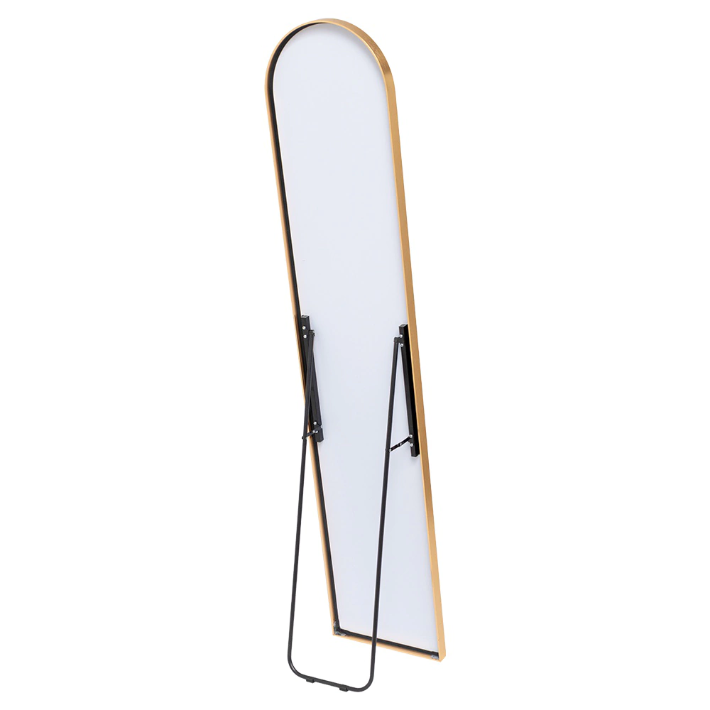 Зеркало напольное в алюминиевой раме 30х150 см золото