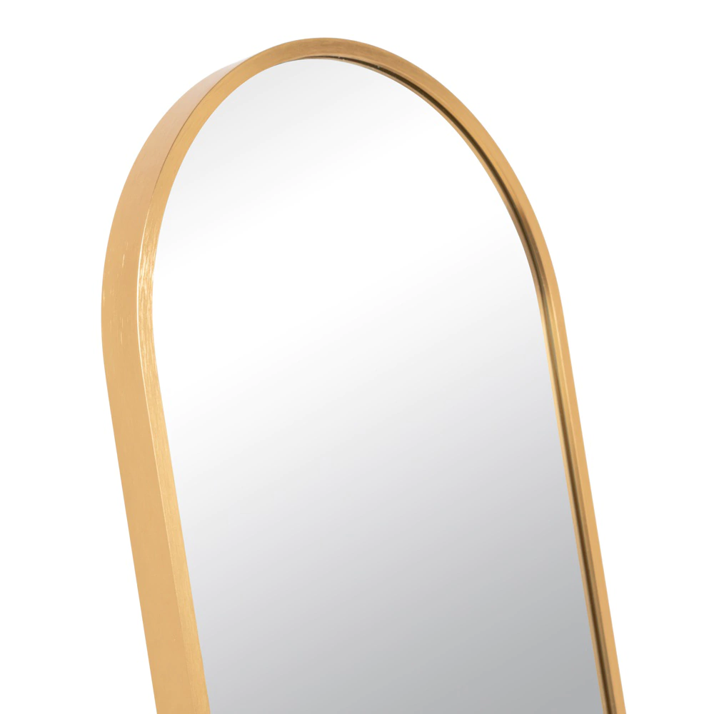 Зеркало напольное в алюминиевой раме 30х150 см золото