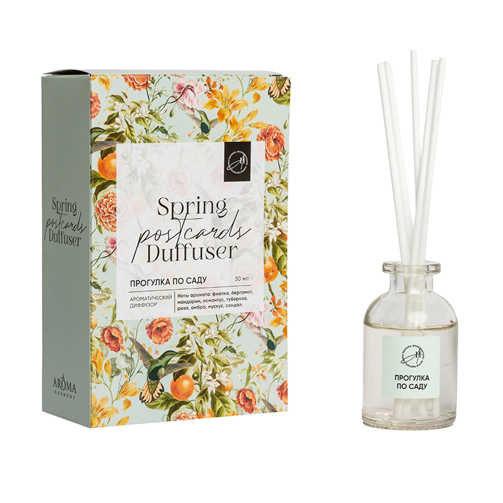 Аромадиффузор-открытка Aroma Harmony Прогулка по саду 30 мл