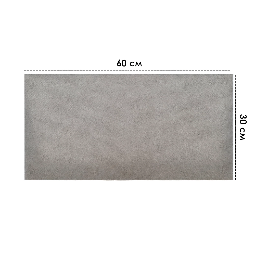 Панель мягкая Tartilla BG123060-1 Velour серая 30х60 см