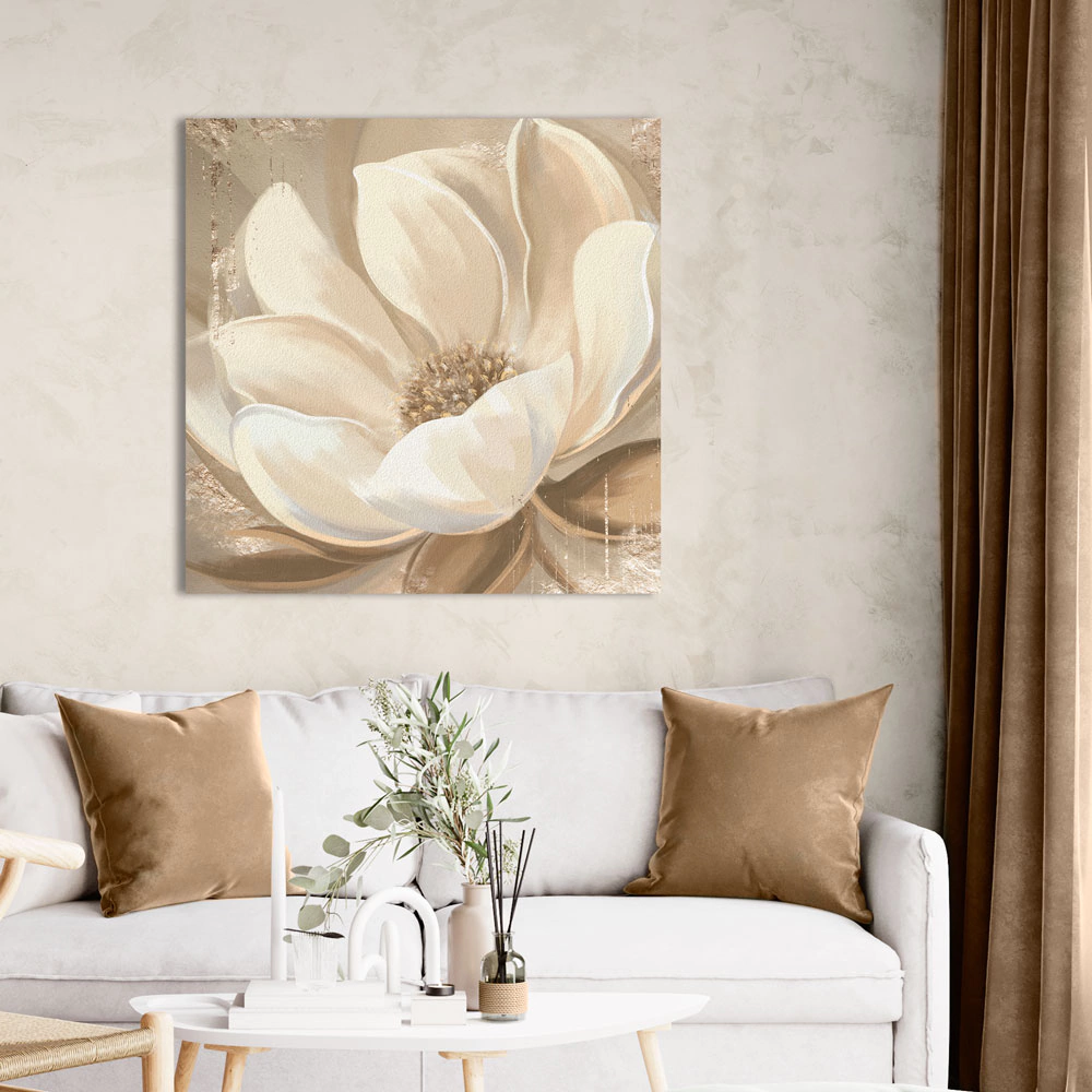 Канвас 70х70 см Цветок 1