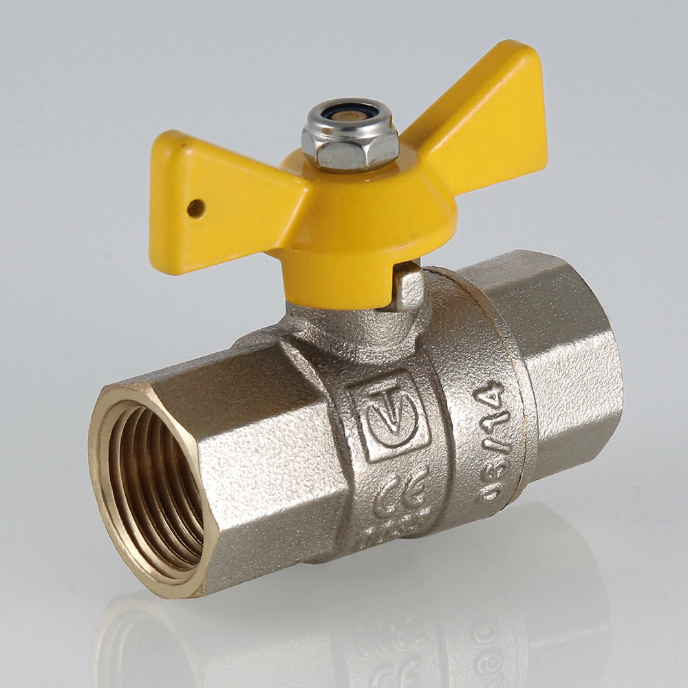 Кран шаровой газовый VALTEC 3/4" ВР-ВР бабочка