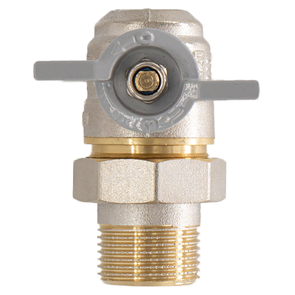 Кран шаровый СТМ 1/2" РВ-сгон угловой бабочка