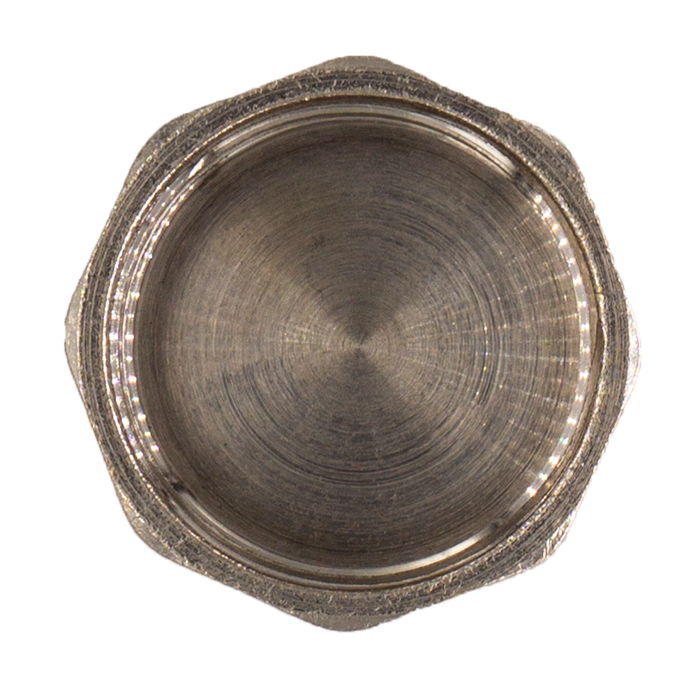 Заглушка СТМ 1" ВР латунь никелированная