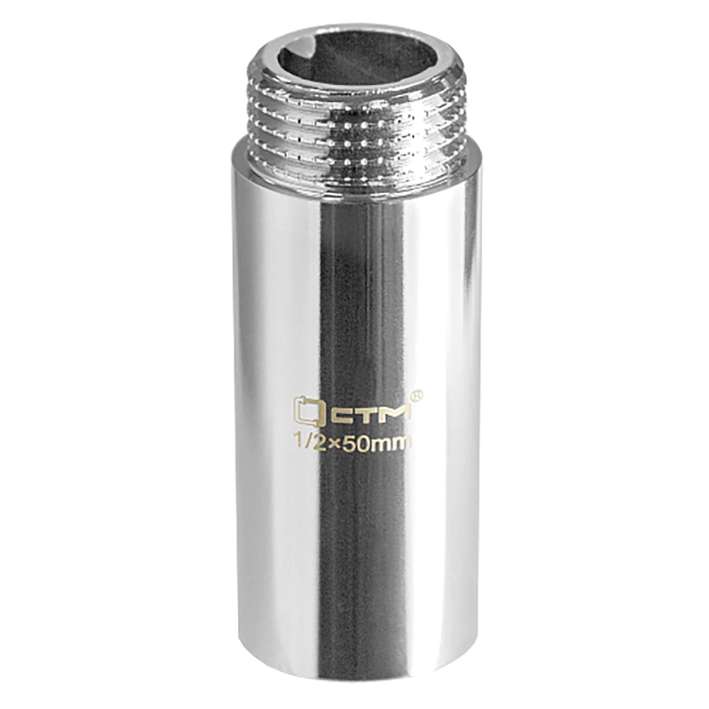 Удлинитель СТМ 1/2"х50 мм ВР-НР латунь хромированная