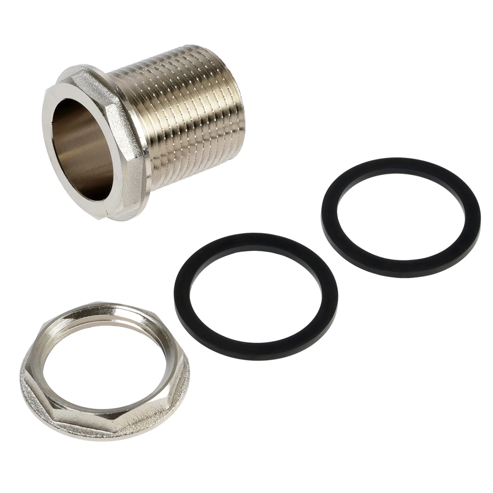 Врезка для бочек MASTERPROF с прокладкой 1" латунь никелированная