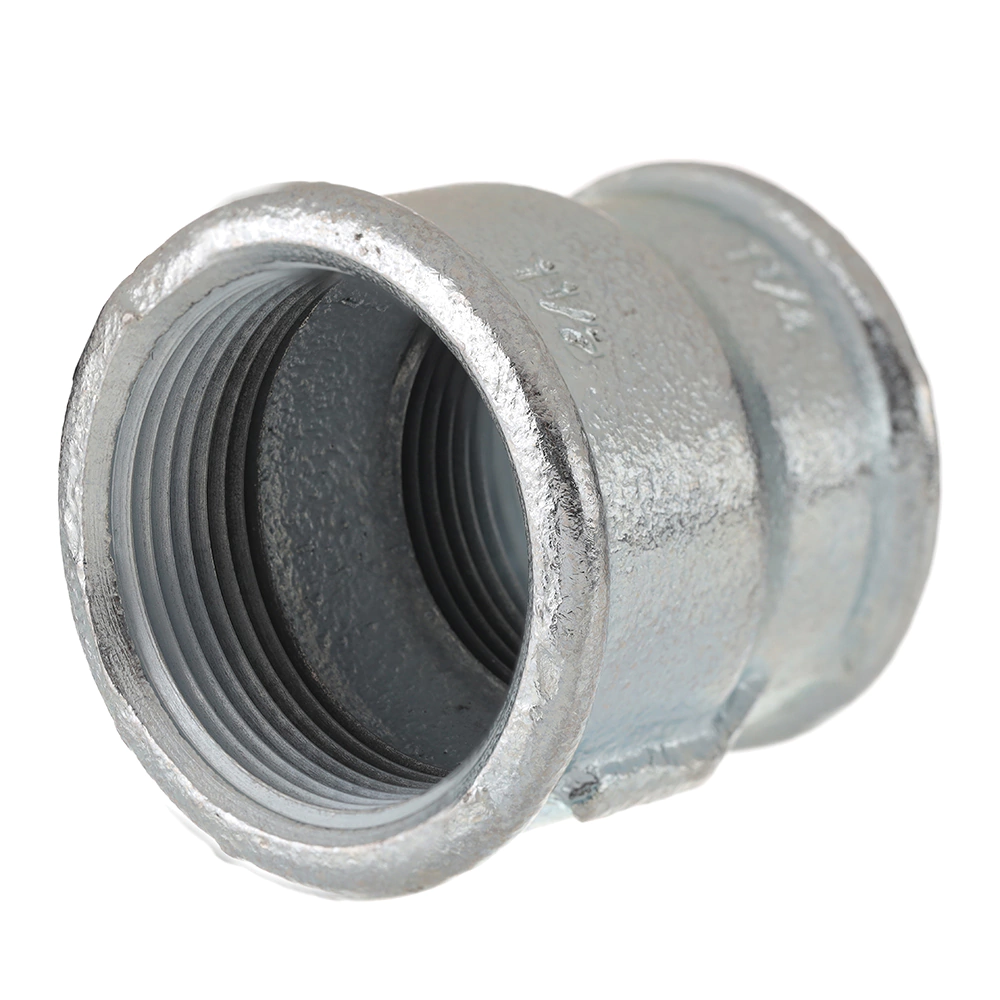 Муфта для труб редукционная Gebo 1 1/2"x1 1/4" оцинкованная