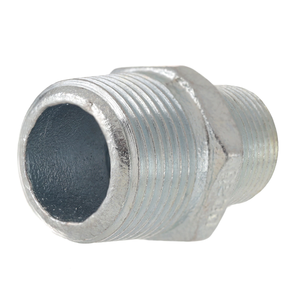 Ниппель для труб редукционный Gebo 1"х3/4" оцинкованный