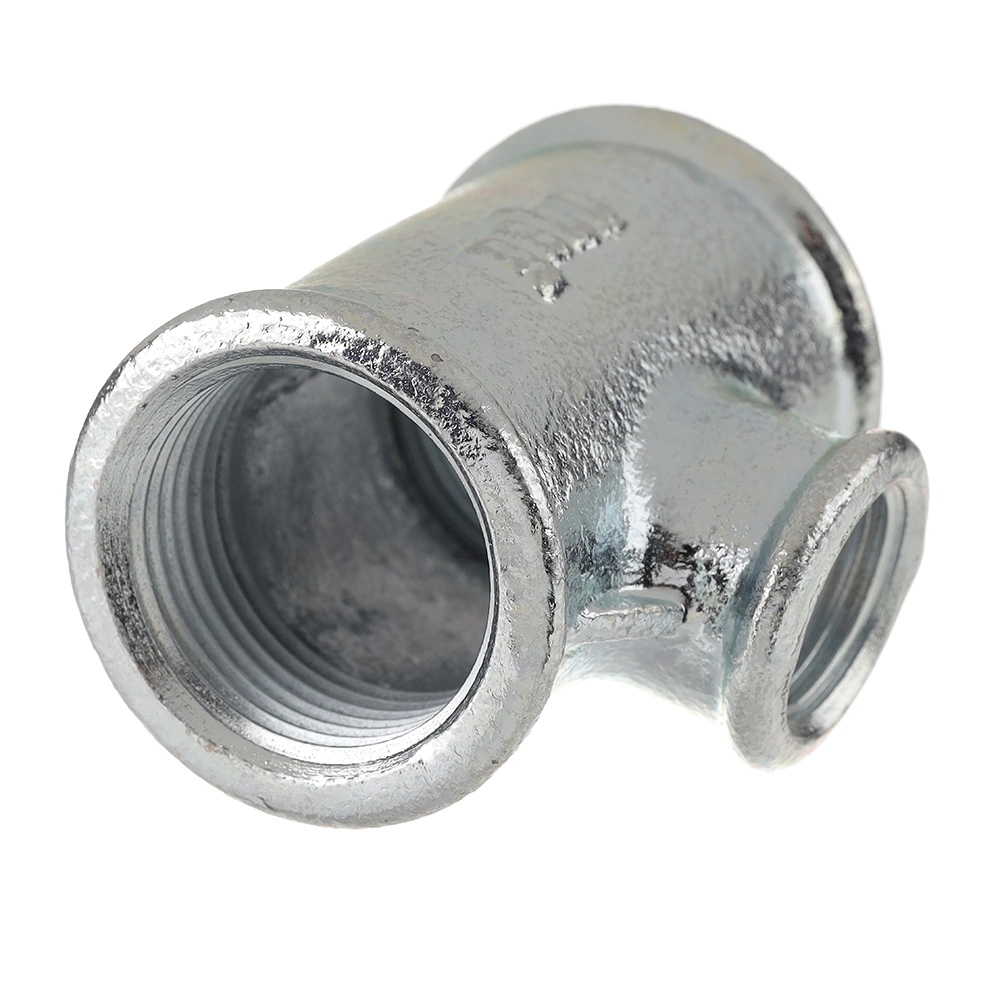 Тройник для труб редукционный Gebo 1"x1/2" оцинкованный