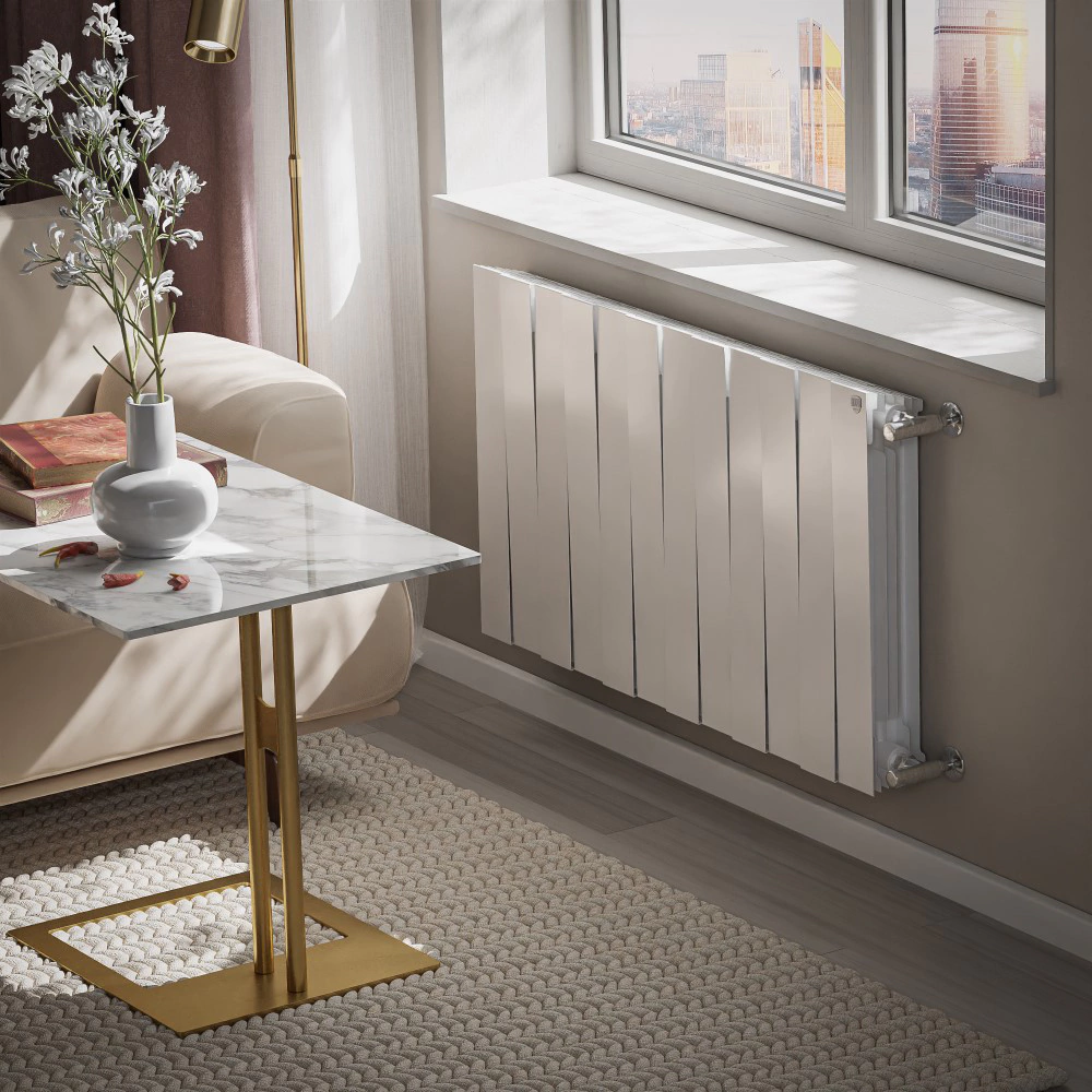 Радиатор биметаллический Royal Thermo PianoForte Bianco Traffico 100/500 12 секций