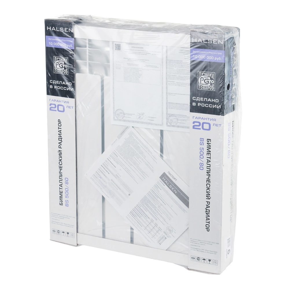 Радиатор биметаллический Halsen 80/500 литой 6 секций