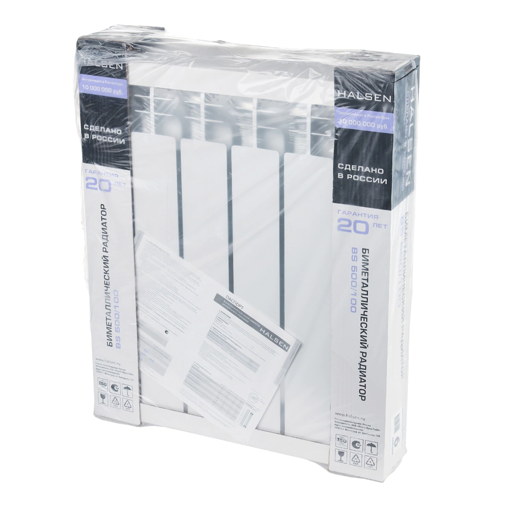 Радиатор биметаллический Halsen 100/500 6 секций