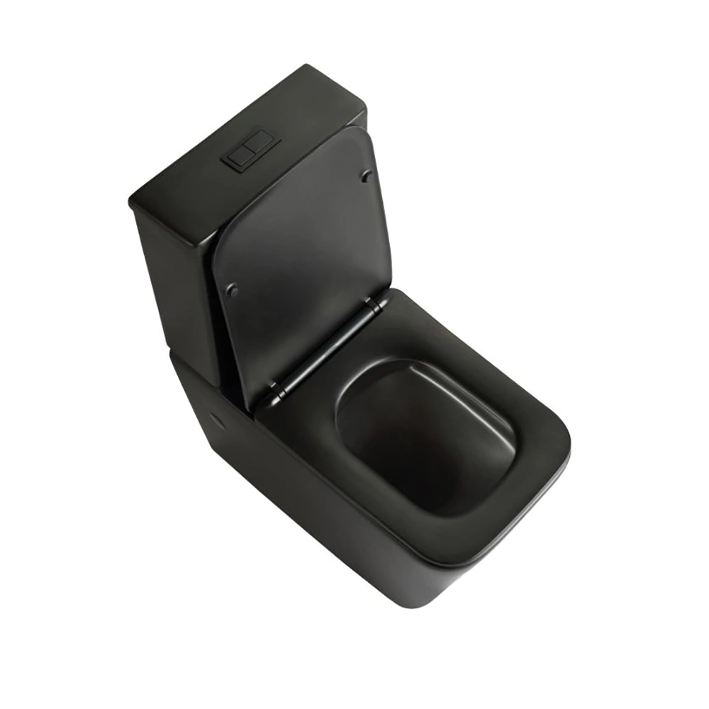 Унитаз-компакт SOLE Cube 2 Black безободковый с сиденьем с микролифтом