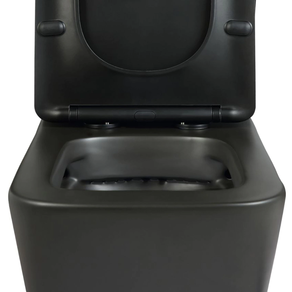 Унитаз-компакт SOLE Cube 2 Black безободковый с сиденьем с микролифтом