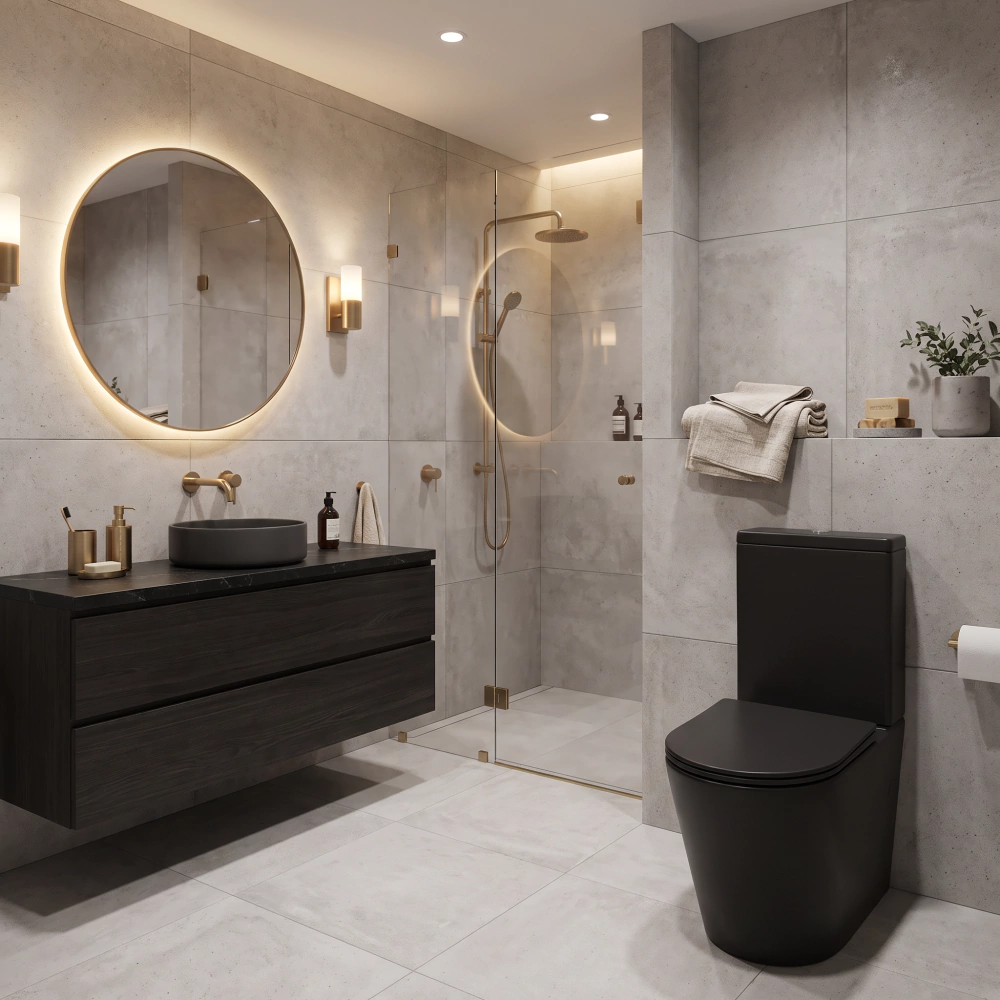 Унитаз-компакт FLUMEN DESIGN Ardennes с сиденьем с микролифтом черный