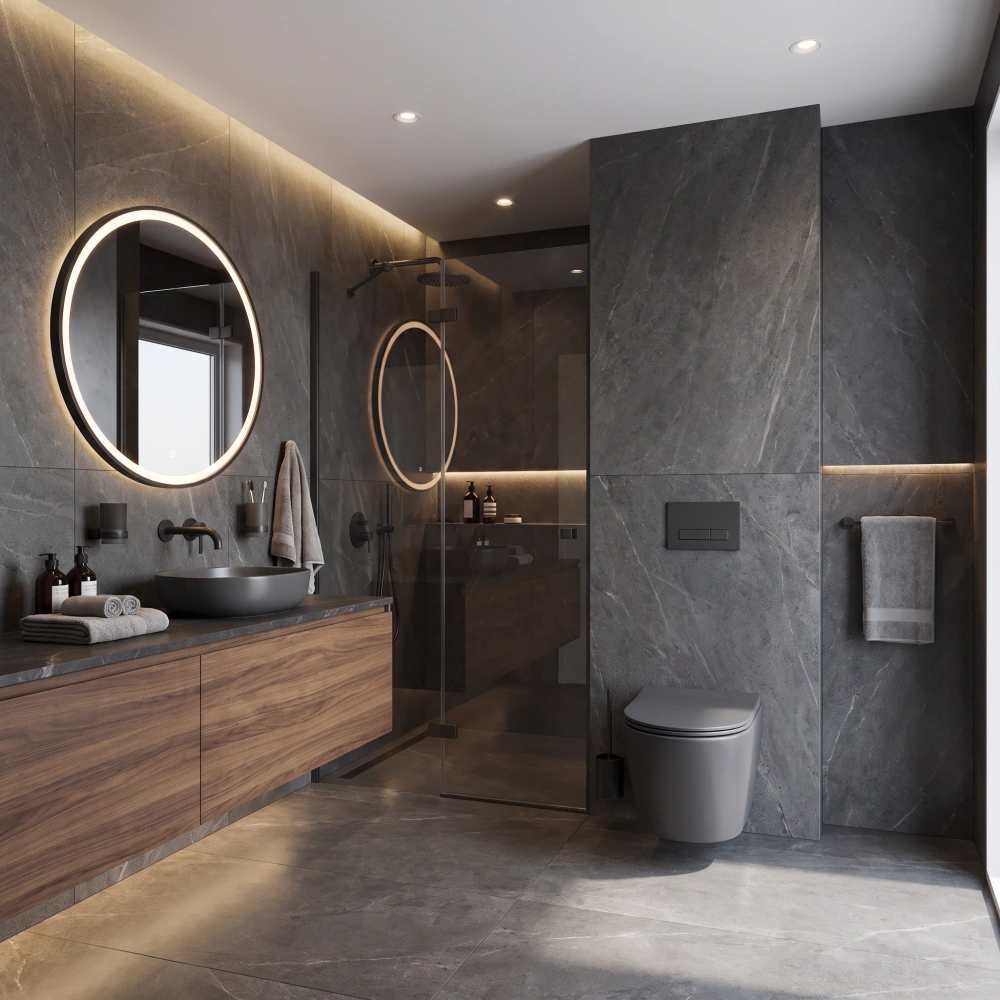 Унитаз подвесной FLUMEN DESIGN Ardennes с сиденьем с микролифтом серый