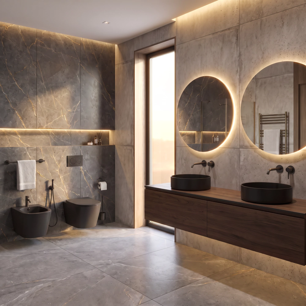 Унитаз подвесной FLUMEN DESIGN Ardennes с сиденьем с микролифтом серый