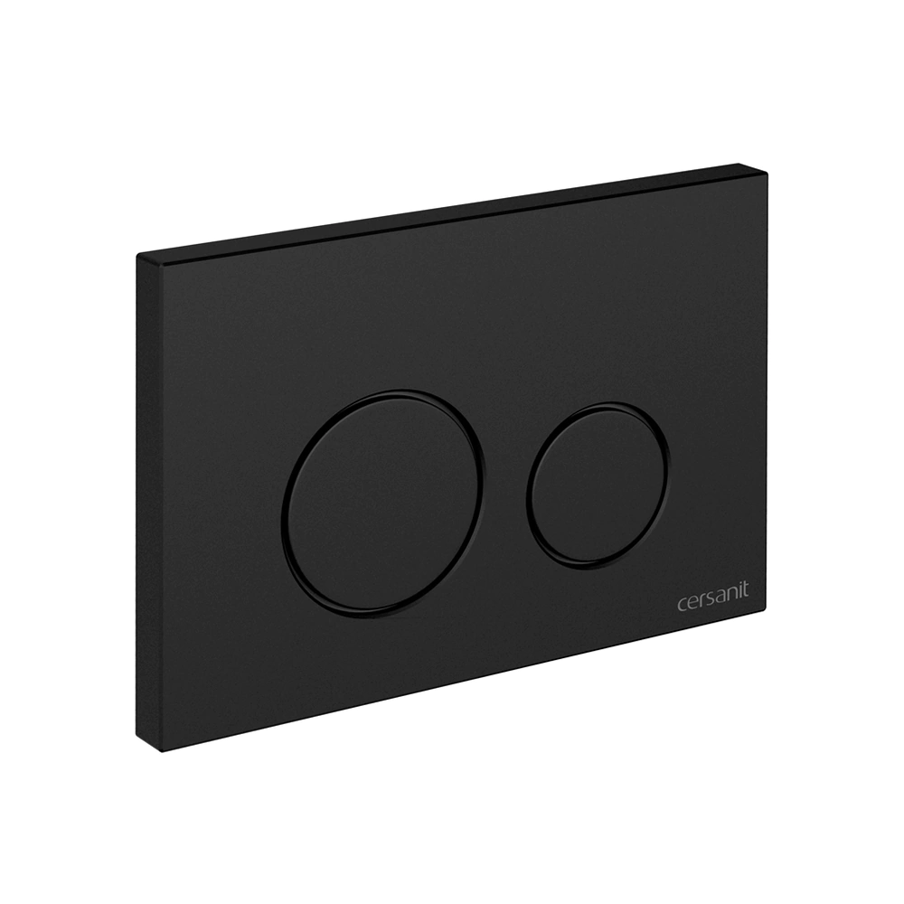 Кнопка для инсталляции Cersanit TWINS черный матовый