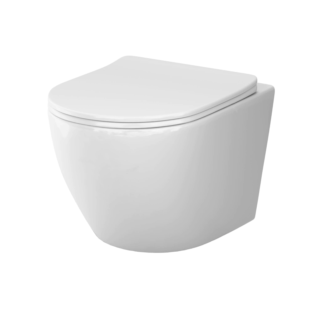 Унитаз подвесной AM.PM Like AquaSpin безободковый с сиденьем с микролифтом