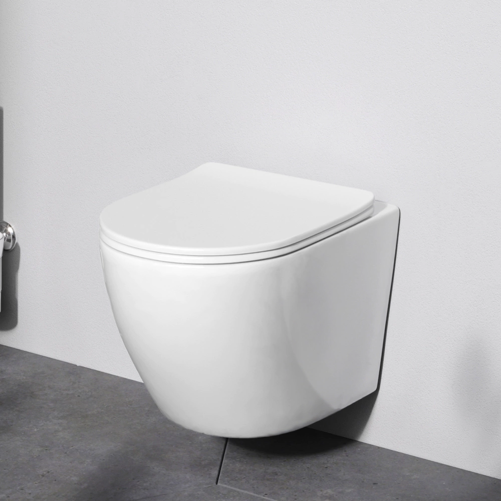 Унитаз подвесной AM.PM Like AquaSpin безободковый с сиденьем с микролифтом