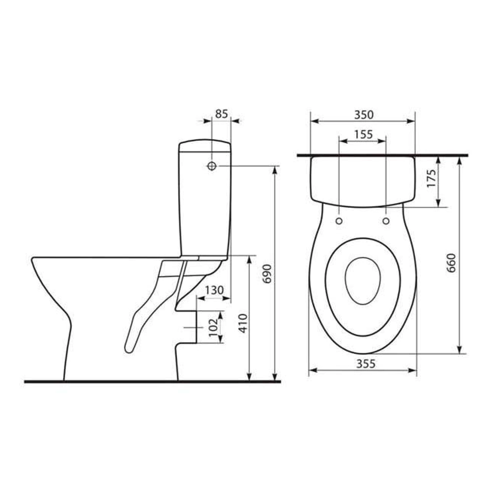 Унитаз-компакт с сиденьем 3/6 л Zenit Cersanit