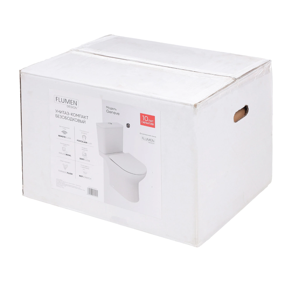 Унитаз-компакт FLUMEN DESIGN Geneve с сенсорным смывом