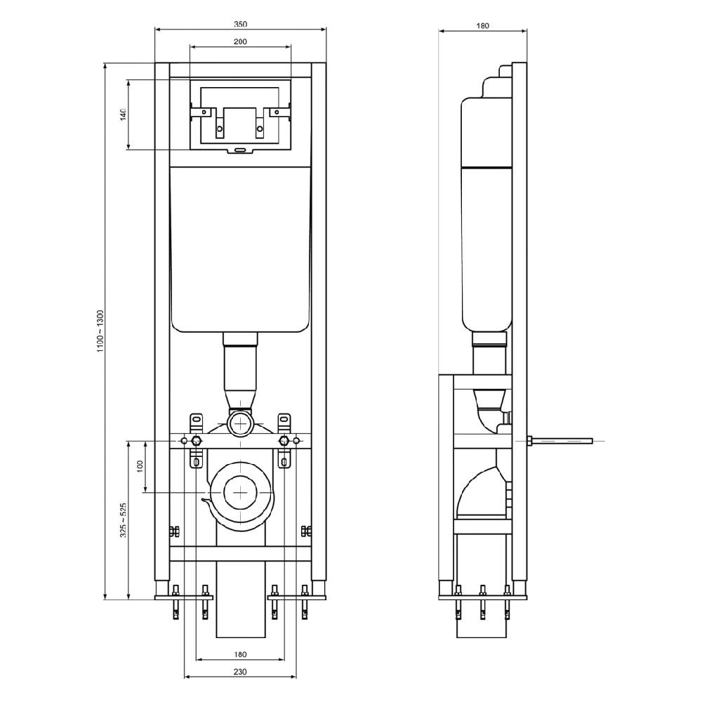 Инсталляция для унитаза Ideal Standard отдельностоящая