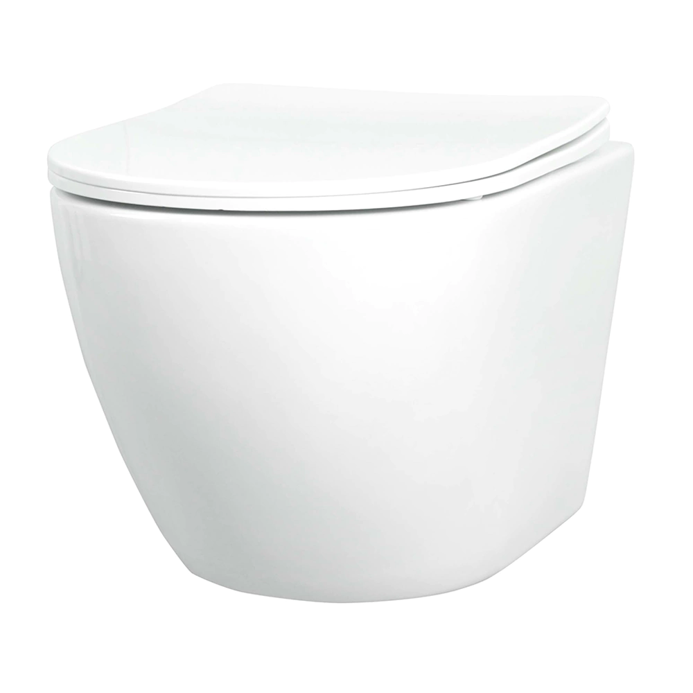 Унитаз подвесной TOKITO Mommo 4.0 безободковым с сиденьем