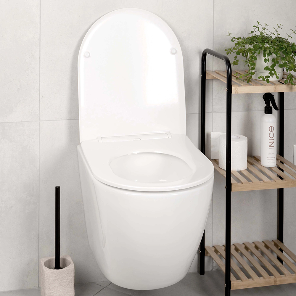 Унитаз подвесной TOKITO Mommo 4.0 безободковым с сиденьем