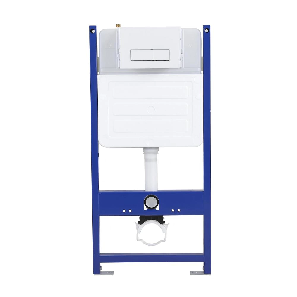 Инсталляция FLUMEN Aller с унитазом, сиденьем, кнопкой хром