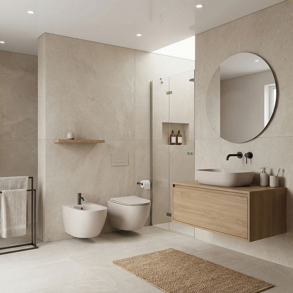 Биде FLUMEN DESIGN Ardennes Taupe подвесное бежевое
