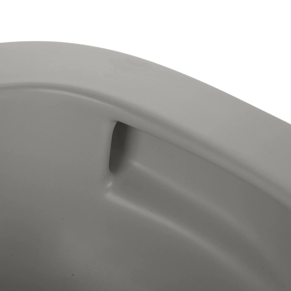 Унитаз подвесной FLUMEN DESIGN Ardennes Cement Grey безободковый с сиденьем с микролифтом серый