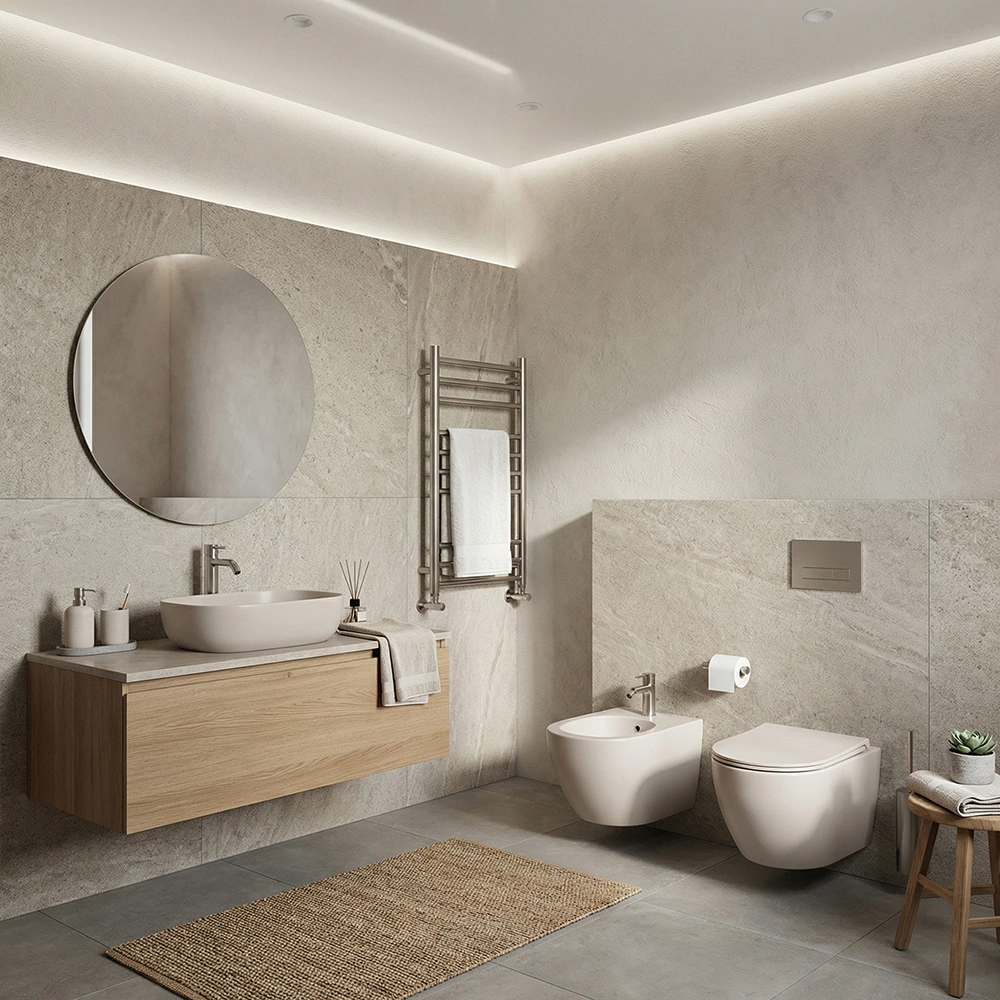Раковина на столешницу FLUMEN DESIGN Malta Taupe бежевая