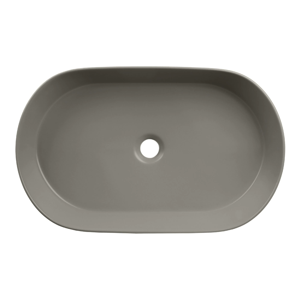 Раковина на столешницу FLUMEN DESIGN Elbe Cement Grey серая