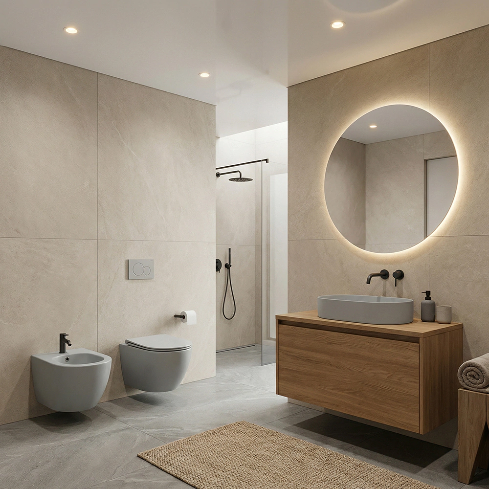 Раковина на столешницу FLUMEN DESIGN Elbe Cement Grey серая