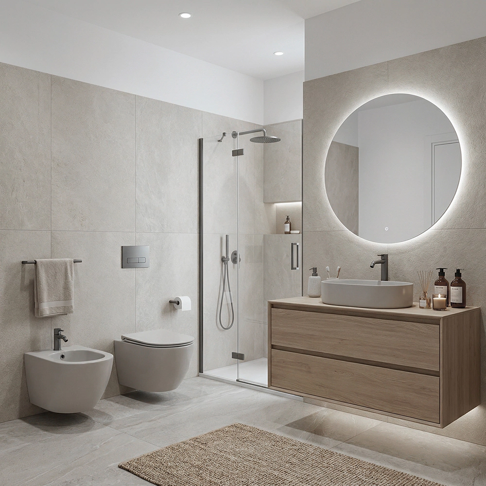 Раковина на столешницу FLUMEN DESIGN Elbe Cement Grey серая