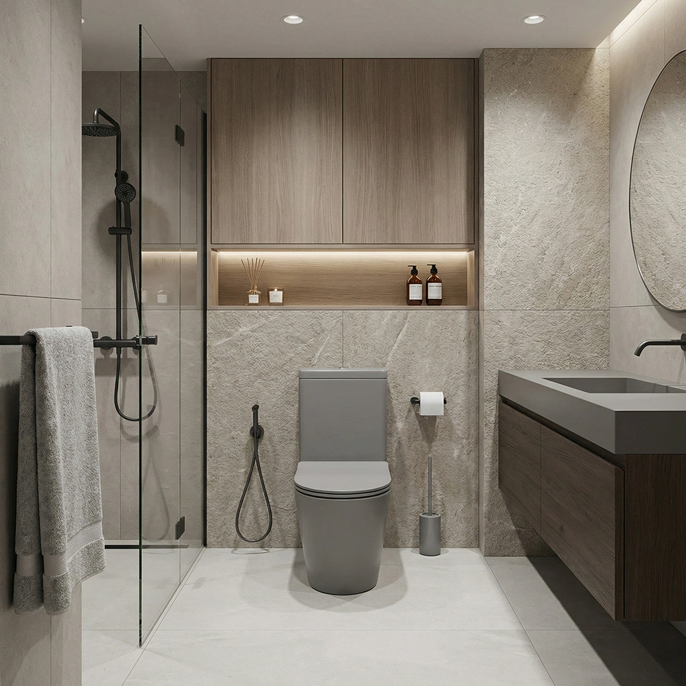 Унитаз-компакт FLUMEN DESIGN Ardennes с сиденьем с микролифтом графит