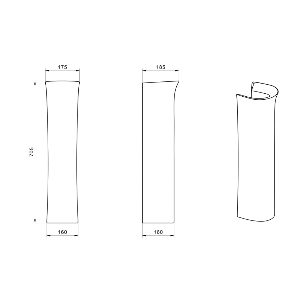 Пьедестал для раковины Santek Анимо