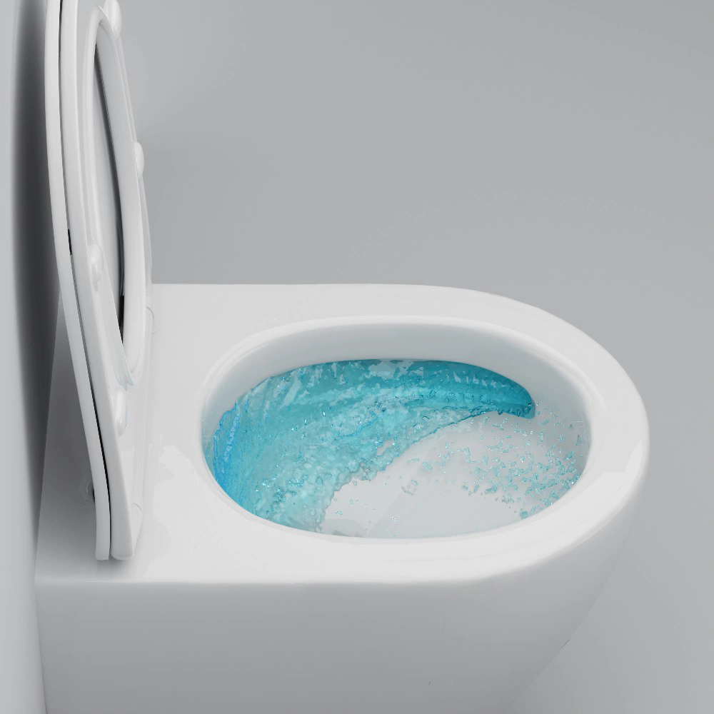 Унитаз подвесной AM.PM Like AquaSpin 2.0 безободковый с сиденьем с микролифтом