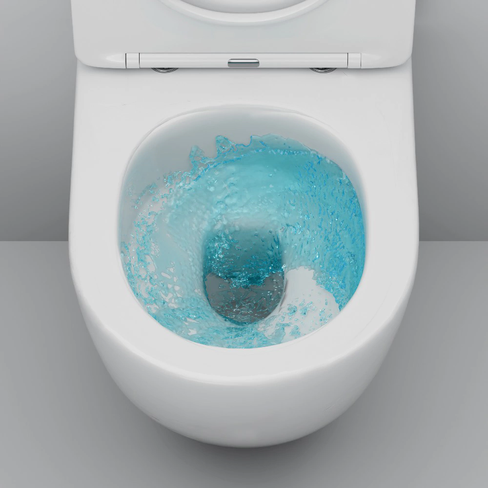 Унитаз подвесной AM.PM Like AquaSpin 2.0 безободковый с сиденьем с микролифтом