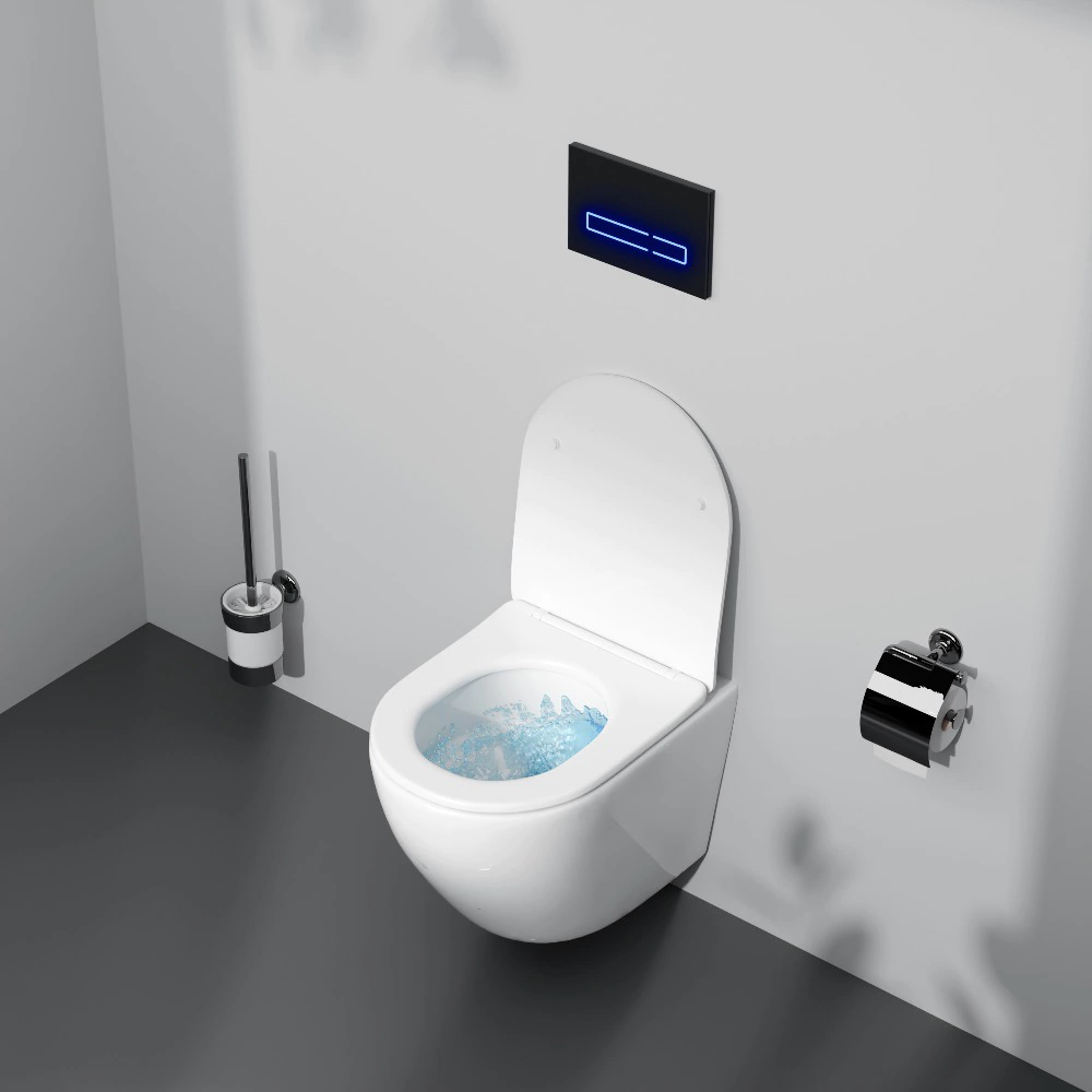 Унитаз подвесной AM.PM Like AquaSpin 2.0 безободковый с сиденьем с микролифтом