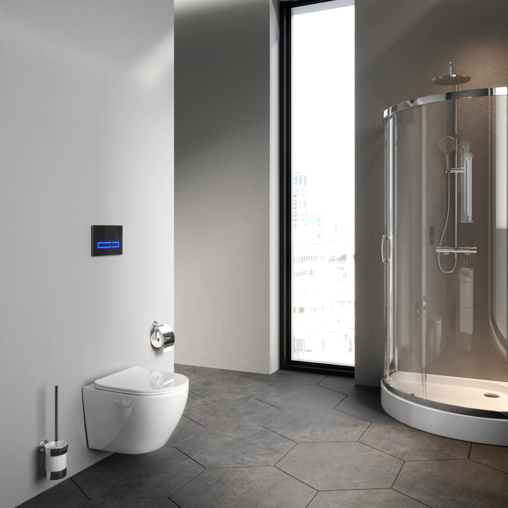 Унитаз подвесной AM.PM Like AquaSpin 2.0 безободковый с сиденьем с микролифтом