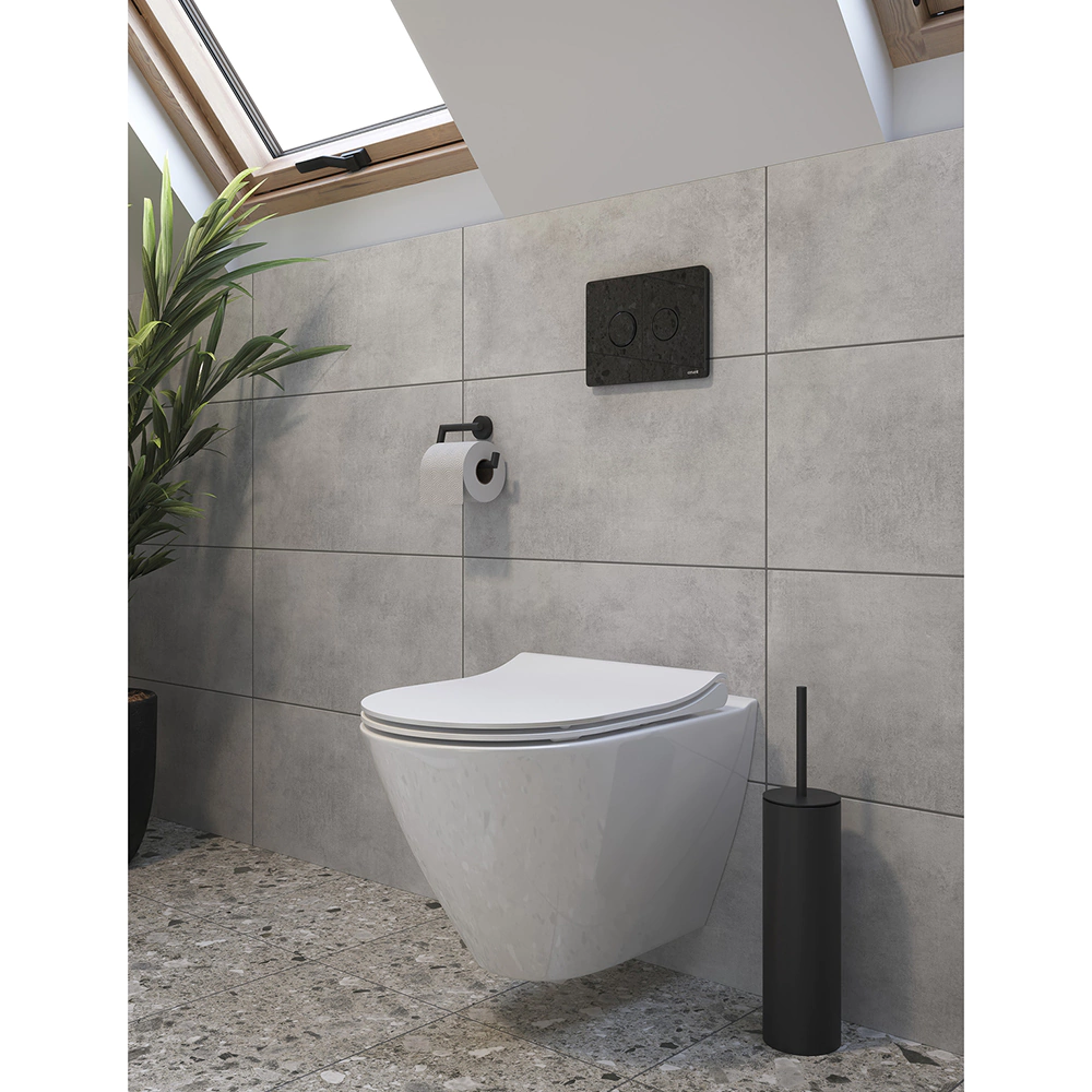 Кнопка для инсталляции Cersanit ACCENTO CIRCLE черный