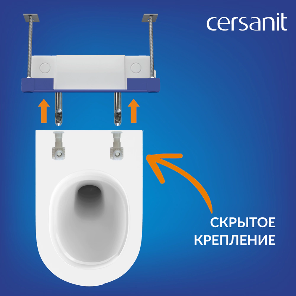 Инсталляция Cersanit Brasko Vortex AQUA50 PRIME P с унитазом и кнопкой хром