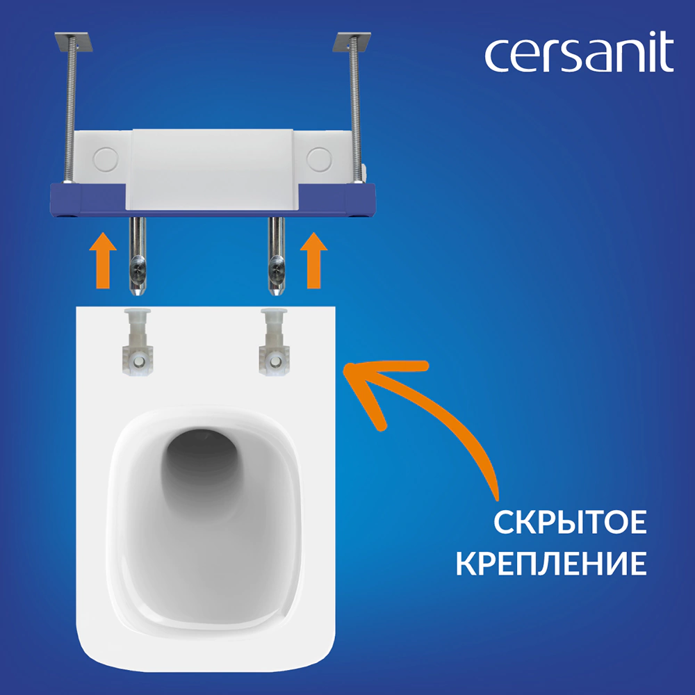 Инсталляция Cersanit Crea Vortex AQUA 50 PRIME M с унитазом и кнопкой хром