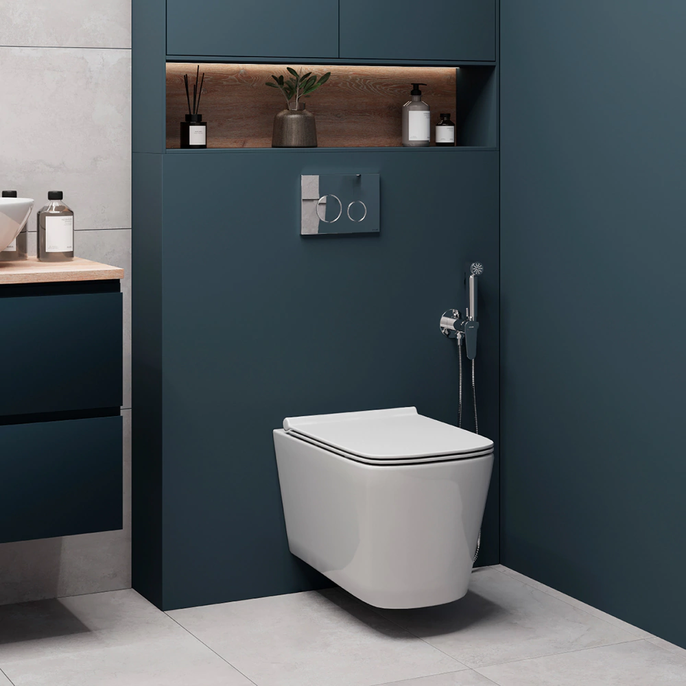 Инсталляция Cersanit Crea Vortex AQUA 50 PRIME M с унитазом и кнопкой хром