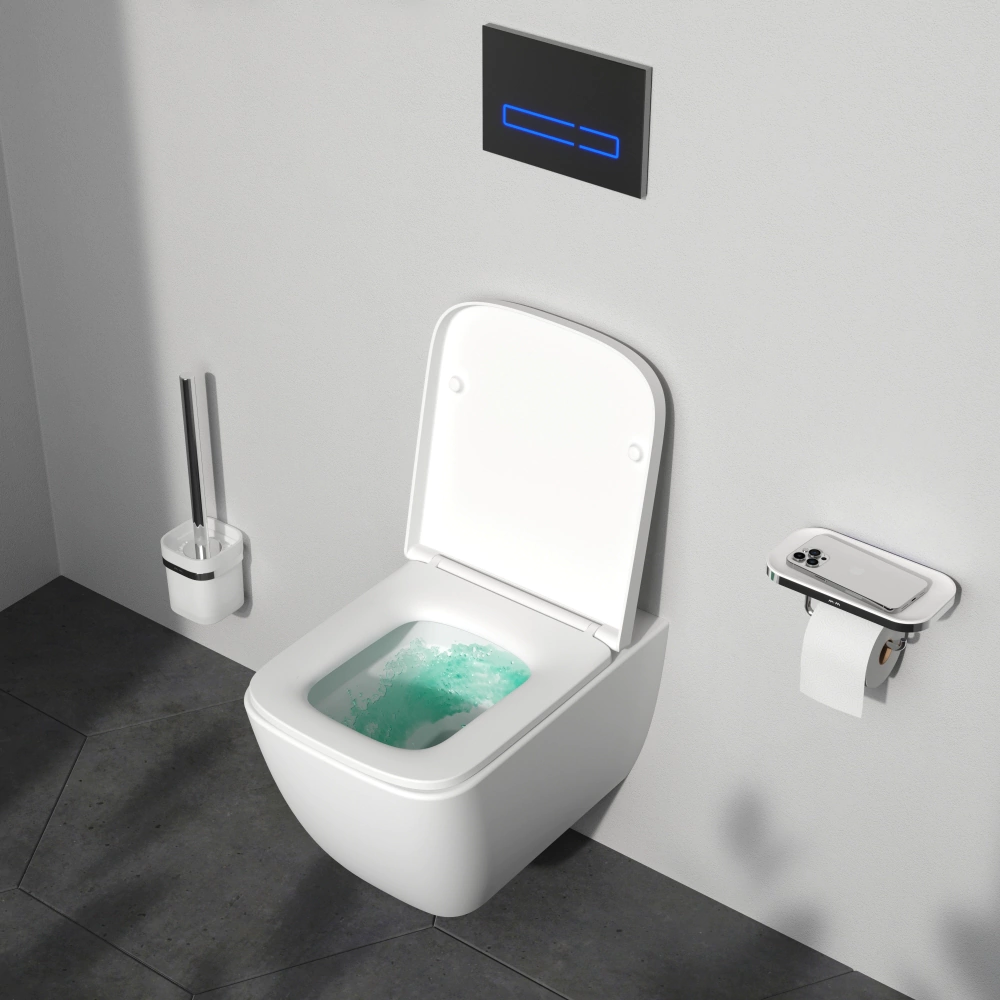 Унитаз подвесной AM.PM Gem безободковый с сиденьем с микролифтом