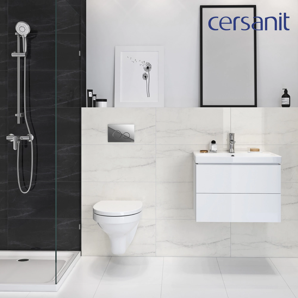 Кнопка для инсталляции Cersanit TWINS хром